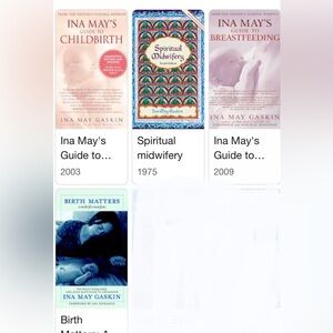 Midwife Ina May Gaskin 4 Paperback Book Bundle Childbirth & Breastfeeding